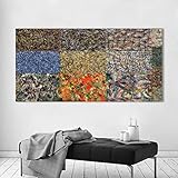 Leinwanddrucke Poster Abstrakte Malerei Wandkunst Bild Für Wohnzimmer Blauer Hintergrund Wohnkultur Moderne Kunstwerke 45x90cm (18x35in) I