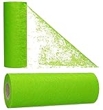 AmaCasa Vlies Tischband Tischläufer für Hochzeiten, Kommunionen, Taufen und Allen Feierlichkeiten Maße: 23cm/20m Rolle (Grün, Vlies)