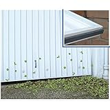 Wenko 7409500 Garagen-Schmutzfänger, selbstklebend, Gummi, 500 x 1,1 x 2 cm, schw