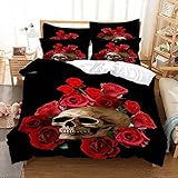 Rote Rose Bettwäsche Set Bettbezug Bettbezug Bettbezug Kissenbezug Hd Doppel Vollblatt Person Schlafzimmer Blume 140*210Cm 2