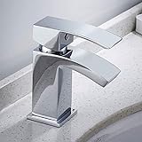 Bathtub Wasserhahn Badezimmer Becken Mischbatterie Maps Moderne Wasserfall Chrom Monobloc Quadrat Waschbecken W
