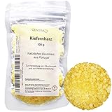 Centra24 Kiefernharz 100g, Balsamharz aus Portugal, für Bienenwachstücher, ätherisches Öl, Salben, in Pastillenform, Baumharz, Kolophonium, Gum R