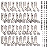40X EyPiNS Winkelwinkel, Aluprofil 2020 Nut 6 M5 Innenwinkel Außenwinkel 90 Grad Winkel T-Slot L-Form Klammern Inneneckverbinder Eckverbinder Profilverbinder Zinklegierung für 20-er Aluminiump