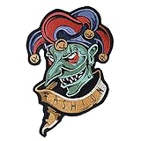 EMDOMO Clown Monster Patches für Kleidung DIY Stickerei Aufkleber Jeans Jacke Applikation Dekoration Aufbügler Abzeichen 1 Stück