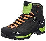 Salewa Herren MS Mountain Trainer Mid Gore-TEX Trekking-& Wanderstiefel, Black/Sulphur Spring, 44 EU