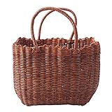 dfsda Geschenkkorb Präsentkorb Weidenkorb Einkaufskorb Picknickkorb, Shopper Aus Rattan, Trage-Korb Leicht Und Stabil, Einkaufskorb Weidenkorb Autokorb Weide Korbwaren Korb, Für Jeden Anlass Geeig