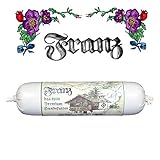 zumFranz |Das Premium Hundefutter|die WILDwurst Monoprotein Nassfutter mit hohem Fleischanteil “Barf to Go“ Schnittfest & Getreidefrei (6x400g)