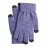 NJHGJ Handschuhe Damen Herbst Und Winter Herren Und Damen Kälteschutz Plus Samt Dicke Warme Strickhandschuhe Touchscreen Handschuhe B