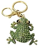 FROSCH Glitzer Ring Bling Strass Kristall Keychain Schlüsselanhänger Auto Handtasche Handyzubehör Ostern Geburtstag Jahrestag Freund Mädchen WWW.VIENNA-FASHION.AT Austria (436)