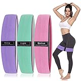 FITLONG Resistance Bands Fitnessband, Booty Sport Bands Widerstandsbänder für Hip Beintraining, Krafttraining, Muskelaufbau Yog