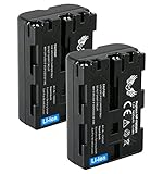 2X SK Akku Ersatz für Sony NP-FM500H | 1400mAh | NP-FM500 Sony Alpha 57 77 99 II A57 A58 A65 A68 A77 A77V A99 II DSLR A450 A580 A700 A850 A900