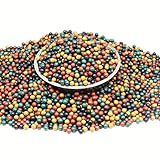KuTi Kai 9mm Mud Slingshot Balls Harter Tonball Katapult Sling Shot Munitionsball zum Schießen Zielübungen (Bunt, 0,8kg/Packung)