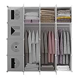 CHENJIA Kleiderschrank bewegliche Schrank Durable-Kleidung-Speicher Non-Woven Fabric Garderobe Speicher-Org