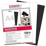 10er Set Magnetpapier I weiß I DIN A4 I DIY I magnetische Rückseite I mit gängigem Inkjet Drucker bedruckbar I zum Beschriften, bedrucken oder als magnetisches Foto-Papier I mag_220