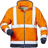 Warn-Fleecejacke Benedikt'Gr. L, orange-marine '