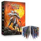 Sinwind Pokemon Sammelalbum, Pokemon Karten Album, Pokemon Ordner Karten Album Buch, Pokemon Karten GX EX Trainer Alben, Pokemon Karten Halter, Bester Schutz für Pokemon Sammel Karten (Sun&Moon)