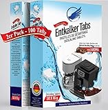 Mehrzad Entkalker Tabs Entkalkungstabletten für Kaffeevollautomaten, Espresso- & Kaffeemaschinen Heißwassergeräte kompatibel mit Delonghi Jura Siemens Miele Melitta Krups WMF Senseo (100 TABS)