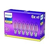 Philips LEDclassic ersetzt 40W, E14, 6-er Pack, warmweiß (2700 Kelvin), 470 Lumen, k