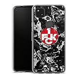 DeinDesign Silikon Hülle kompatibel mit Google Pixel 4a Case transparent Handyhülle 1. FC Kaiserslautern 1. FCK Wapp
