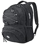 travelite Handgepäck Rucksack für Reise, Freizeit und Sport, Gepäck Serie BASICS Daypack: Funktionaler Rucksack, 096286-01, 42 cm, 29 Liter, schw