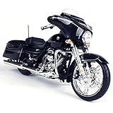 2015 Harley Davidson Street Glide Black Motorcycle Model 1/12 by Maisto 32328 by Harley-D