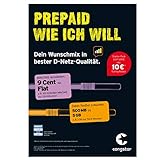 Congstar Prepaid wie ich will mit 10 Euro Guthaben (Handy Prepaid SIM Karte D1 Netz Telekom) tmobile Netz x