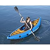 Inflatable Kayak Outdoors Fishing Kayak Inflatable Touring Angler Includes Paddle Hard Mounting Points Bungee Storag