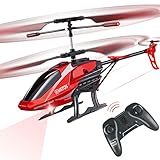 VATOS Hubschrauber Ferngesteuert RC Helikopter: Höhenlage Hobby Flugzeug mit Batterien Kreisel & LED Licht 3,5 Kanal Micro Alloy Mini Military Serie Indoor Spielzeug Geschenk für Jungen Erw