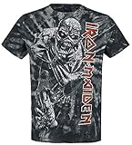 Iron Maiden Piece of Mind Spiral Männer T-Shirt schwarz/weiß L 100% Baumwolle Band-Merch, B