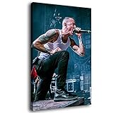 Linkin Park Chester Bennington Leinwand-Kunst-Poster und Wandkunstdruck, modernes Familienschlafzimmerdekor-Poster, Geschenk