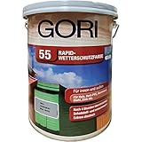 Gori 55 Wetterschutzfarbe 'Der Allrounder' 5 Liter Lichtgrau 2052