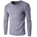 Pullovers Herren Herbst Winter Klassisch Mode Einfarbig Herren Langarm Modern Basic Slim Fit Stretch Verdickung Herren Sweater Täglich Casual Warm H