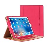 iPad Air Hülle - iPad PU Leder Smart Schutzhülle Cover Case mit Ständer Funktion und Auto-Einschlaf/Aufwach für Apple iPad Air/Neu iPad 9.7 (5th generation) 2017 (rosa)