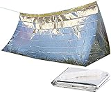 Semptec Urban Survival Technology Notfallzelt: Notfall-Zelt für 2 Personen, Ultraleicht, hitzeabweisend, kältedämmend (Mini Zelt)