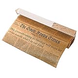 Antihaftbeschichtetes Backpapier mit Zeitungsdruck, wiederverwendbar, Backpapier für Backwaren, Kuchen, O