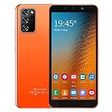 Entsperrtes Smartphone, Android 8.1 Entsperrtes Handy 5.72 LCD-Bildschirm Dual-Karten Dual-Standby, 2MP+5MP Dual-Kamera, 512MB+4GB,128GB Erweiterung, Gesichtserkennung(Orange)