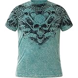 Affliction T-Shirt Dark Omen Blau, XL