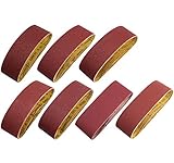 SATC Schleifband 75x533 mm, 20 Stück Bandschleifer Schleifbänder Set Korn 40/ 60/80/120/150/240/400