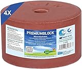 imima Mineralleckstein Pferd PREMIUMBLOCK Salzleckstein Set 4 x 3kg | Salzlecksteine für Pferde, Schafe, Ziegen, Wild und Rind | Salz Leckstein M