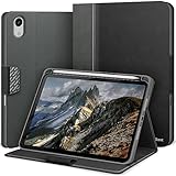 KingBlanc iPad Mini 6. Generation Hülle 2021 8,3 Zoll mit Stifthalter, PU Leder Smart Folio Cover mit Auto Schlaf/Wach & vielseitiger Ständer Schutzhülle für Neu iPad Mini 6th 2021 8,3', Schw
