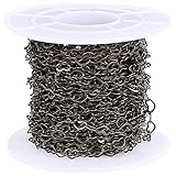 Healifty 1 Rolle Kabel Kette Link Herz Link Kette DIY Schmuck Machen Kette Pullover Kette Kupfer Extender Ketten Link für DIY Armband Halsk