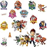 Kibi Paw Patrol Wandtattoo Schlafzimmer Jungen Mädchen Große Kinder Paw Patrol Wandtattoo für Kinderzimmer Paw Patrol Wandaufkleber/Wandsticker Paw Patrol M