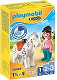 PLAYMOBIL 1.2.3 70404 Reiterin mit Pferd, Ab 1,5 bis 4 J