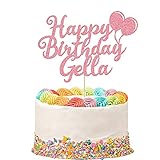 Personalisierte Happy Birthday Cake Topper Customized Any Name Party Cake Dekoration Doppelseitige Glitzerk