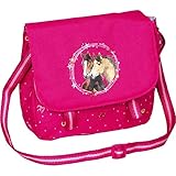 Die Spiegelburg - Umhängetasche, pink mit Glitzer, Pferdefreunde, 15490