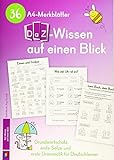 36 A4-Merkblätter DaZ-Wissen auf einen Blick: Grundwortschatz, erste Sätze und erste Grammatik für D