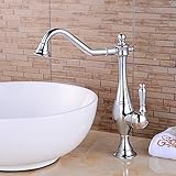Mischbatterie Moderne Badezimmer Küche Töpfe Hahn-Hahn, hoher Grad Bronze Chrom-Hahn-Küche Badewanne Badezimmer Taps Personality Schöne Wasserhahn 360 Grad drehen Becken Wasser-Hahn-Wannen-Mischb