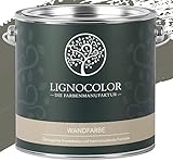 Lignocolor Wandfarbe Innenfarbe Deckenfarbe Kreidefarbe edelmatt 2,5 L (Jungle)