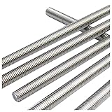 Bulk Hardware Merriway BH03017 Fully Threaded Stud Bar Rod, 300mm (3/8 inch x 12 inch) -Zinc Plated Steel Stütz-Gewindestange M10 x 0,3 m, Verzinkt, Weiß, 0.3
