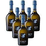Sior Gino Prosecco Millesimato DOC 2016 V8+ Spumanti Vineyards Vino Spumante Dry 6 X 75 Italienischer Sek